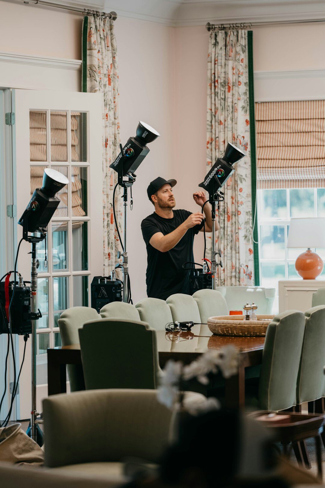 celebrity interview setup