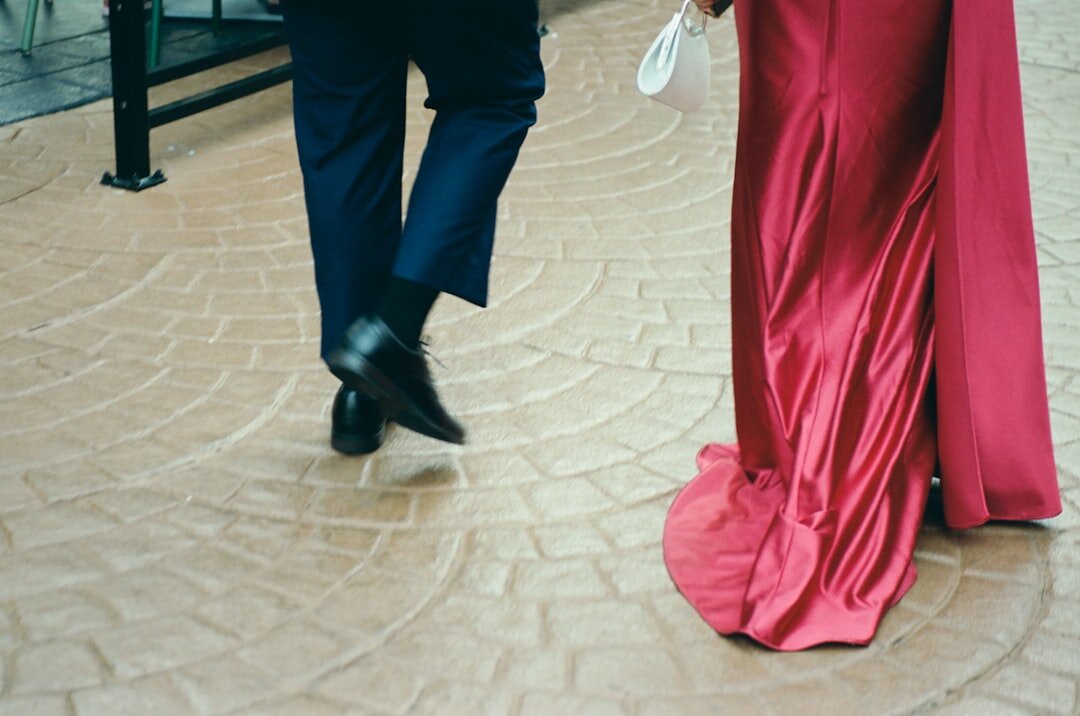 celebrity couple walking
