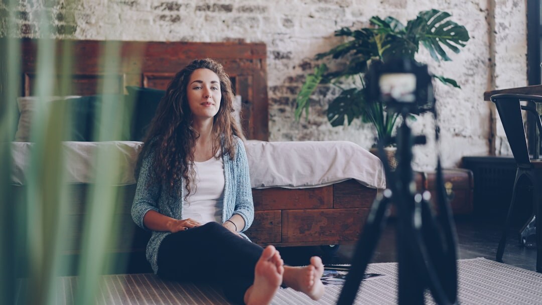 digital content creator filming